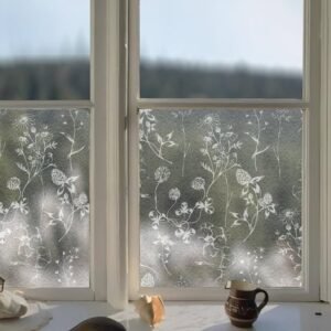 frosted botanical window film